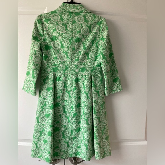 Lilly Pulitzer Kiera Coat Green Bean Day Dreamer Jacquard Jacket S - Picture 5 of 8